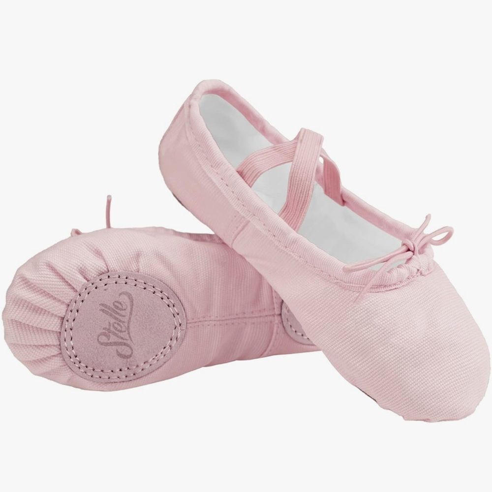 Kids Canvas Pink Ballet Shoes